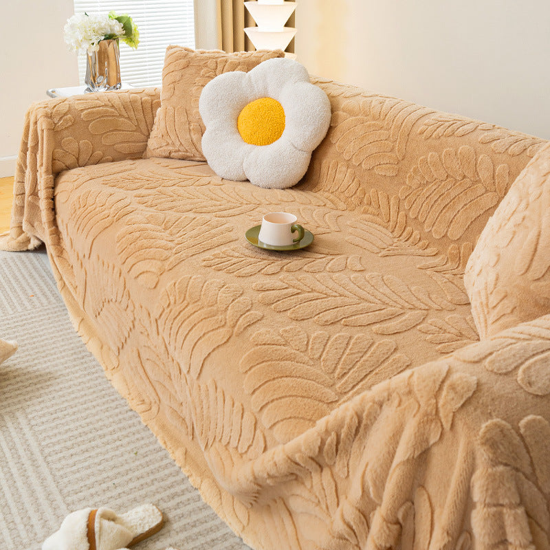 Plüschsofa, verdickter, warmer Sofabezug